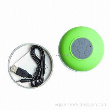 Portable speaker with Bluetooth, waterproof function and microphone for phone calling